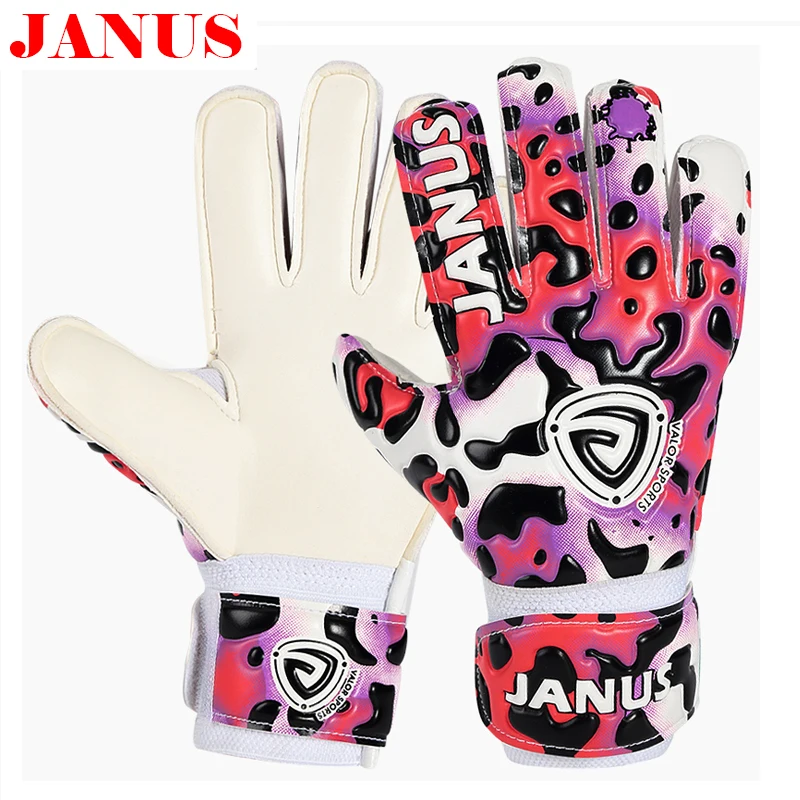 JANUS Comfortable Germany Latex Kids Soccer Goalkeeper Gloves JA929