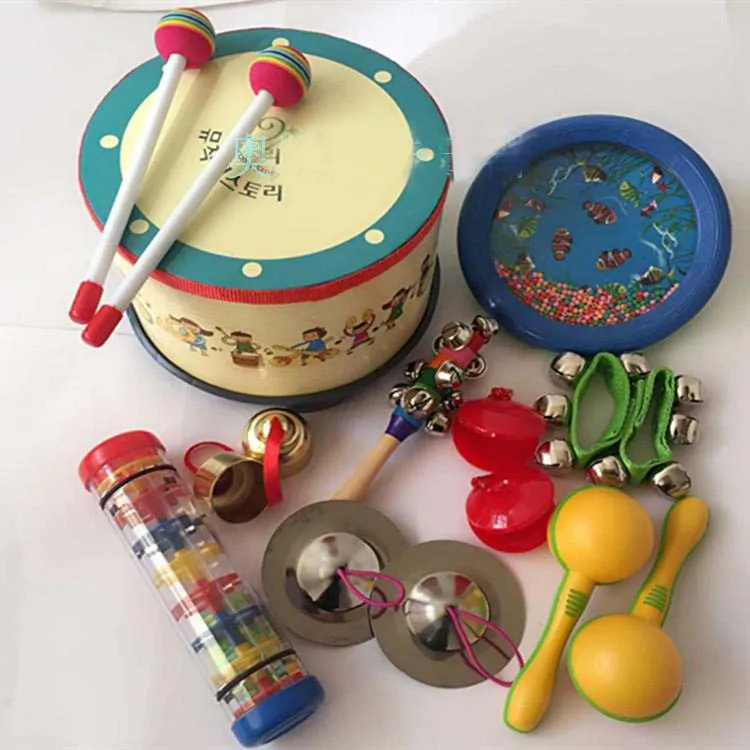 

Kingtoy Educational Baby Toy Musical Toy kits Infant music toy chindren Wood Musical Toy 9pcs/Set