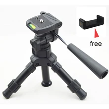 Discount! Lightweight Camera Compact Aluminum Desktop Mini Tripod with Pan Head for Canon Nikon DSLR Cameras