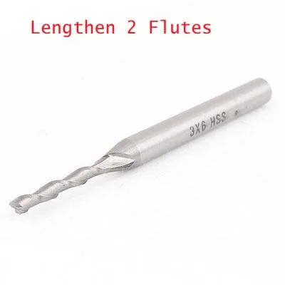 

OZE19921102 Lengthen 2 Flutes HSS 3/4/5/6/8/10/12/14/16/18 Cutting Dia Drill End Mill Cutter Long