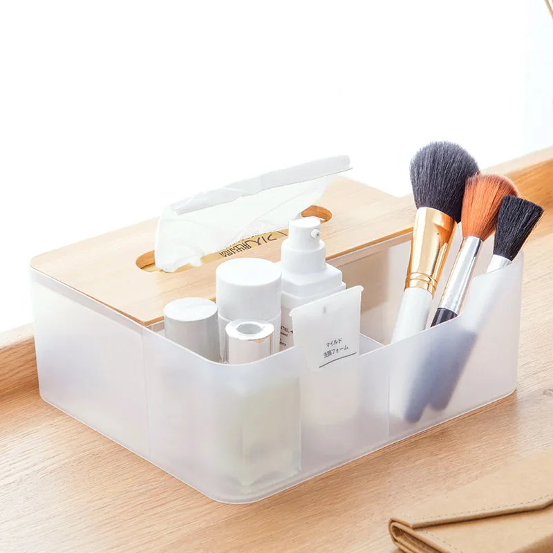 

Office supplis Cosmetics Storage Boxes Cat Pattern Wooden Box Assembly DIY Container Desktop Storage Makeup Organizer 1 PCS