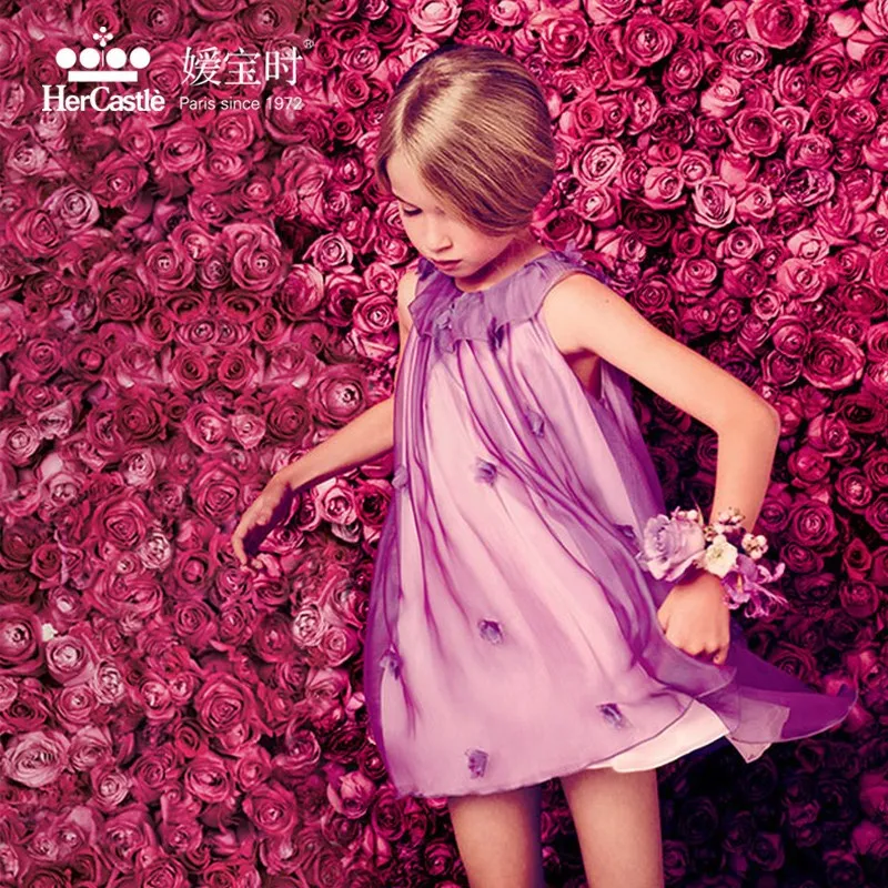 knitting flower girls dress 1
