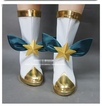 

Anime! The Game LOL Magical Girl LULU Cosplay Shoes Custom-made Size Women Boot Free Shipping