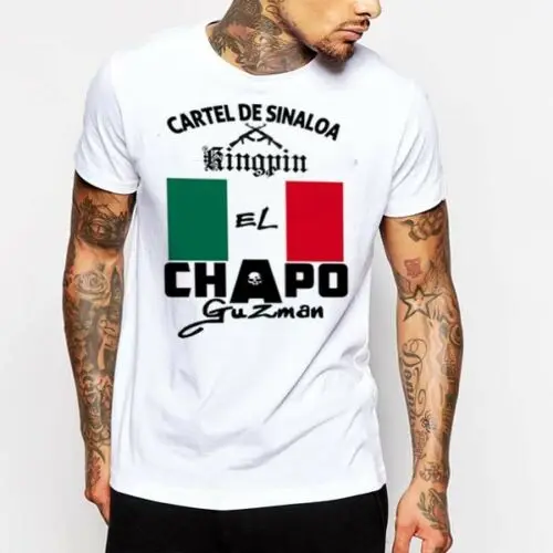 El Chapo Guzman футболка Sinaloa картель Гангстер Sicario мексиканский Hitman Narco Tee | Мужская