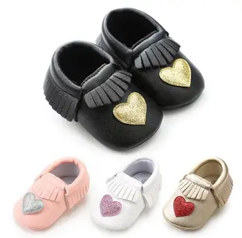

2019 New PU Leather Baby girl Shoes Tassel Baby Moccasins soft sole Newborn Shoes Infants Crib Shoes First Walker sneakers