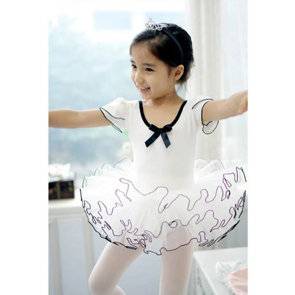 

Hot Sale Women Girls Short Sleeve T-shirt Short Bow Knot Tutu Skirt Summer Matching Trendy Outfits White Lace Decor