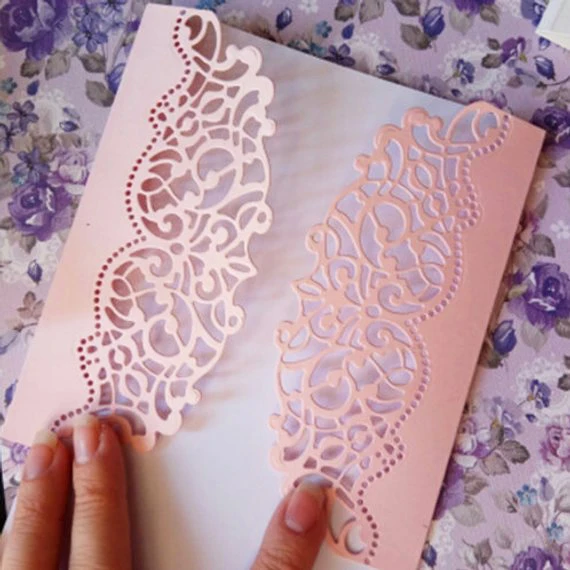 

Leaves Flower Edge Metal Cutting Dies Stencil Craft Embossing For DIY Scrapbooking Card Album Photo Decor 148x52mm