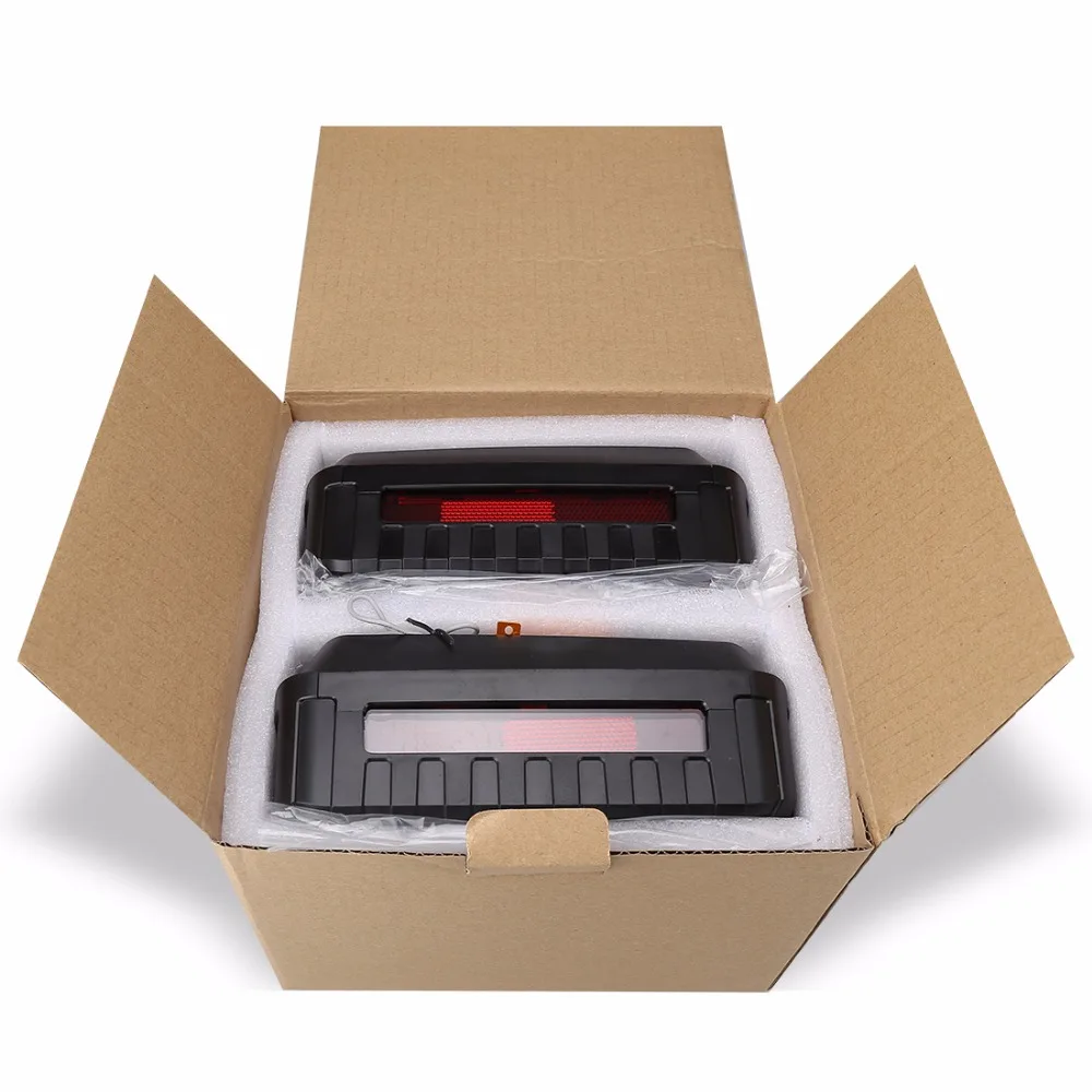  DOT For Jeep LED Tail Lights Rear Lamps With Reverse Brake Arrow Direction Taillight For 2007-2016  - 32818388693