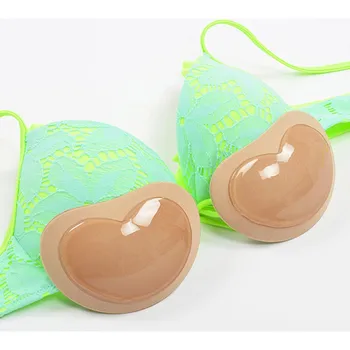 

women's swimming suit nipple cover Breast Push Up Pads Swimsuit Accessories Silicone Bra Pad Nipple Cover bra straps