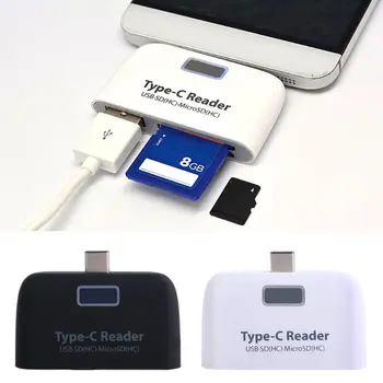 

3in1 USB 3.1 Type C USB-C TF Micro SD OTG Card Reader For Macbook Phone Tablet