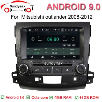 

Octa Core 1024*600 Android 9.0 Car DVD GPS Navigation Player for OUTLANDER 2006-2012 GPS Radio 3G Wifi steering wheel control