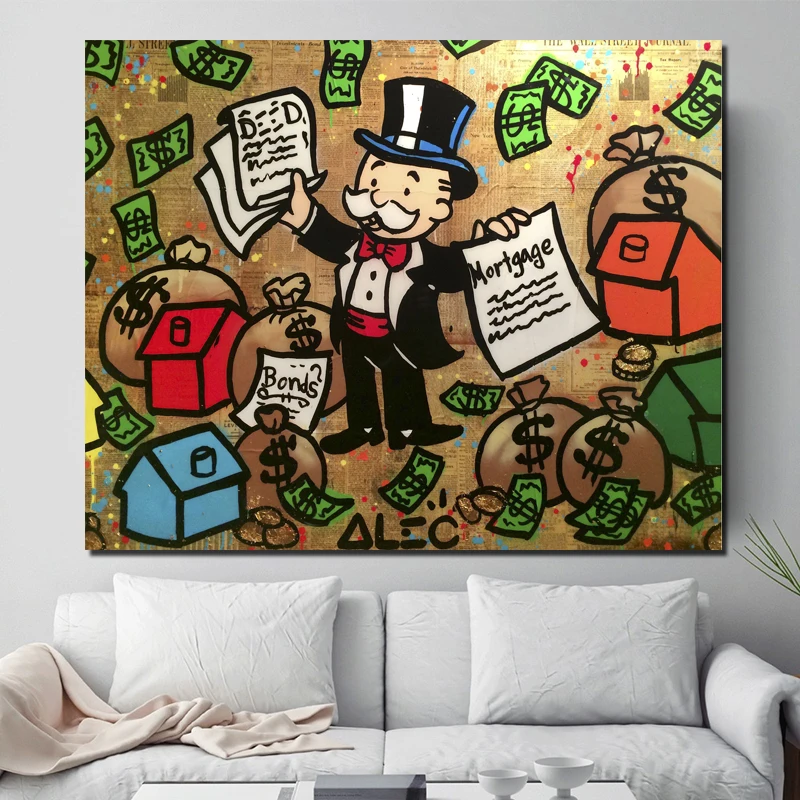 

Alec Monopoly High Resolution Wall Art Canvas Painting Posters Prints Modern Painting Wall Pictures For Living Room Home Decor