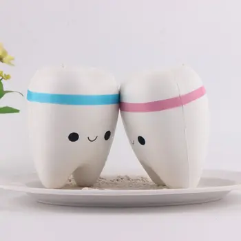 

Decompression Cute Simulation Tooth Squeeze Toy Slow Rising Stress Reliever Christmas New Year Baby Gift