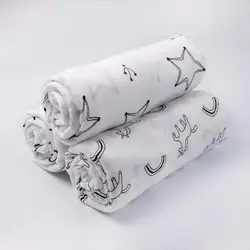 Для новорожденных; одеяло; Банное полотенце детское Пеленальное Одеяло летнее газовое Платье с принтом с героями мультфильмов; дышащая
