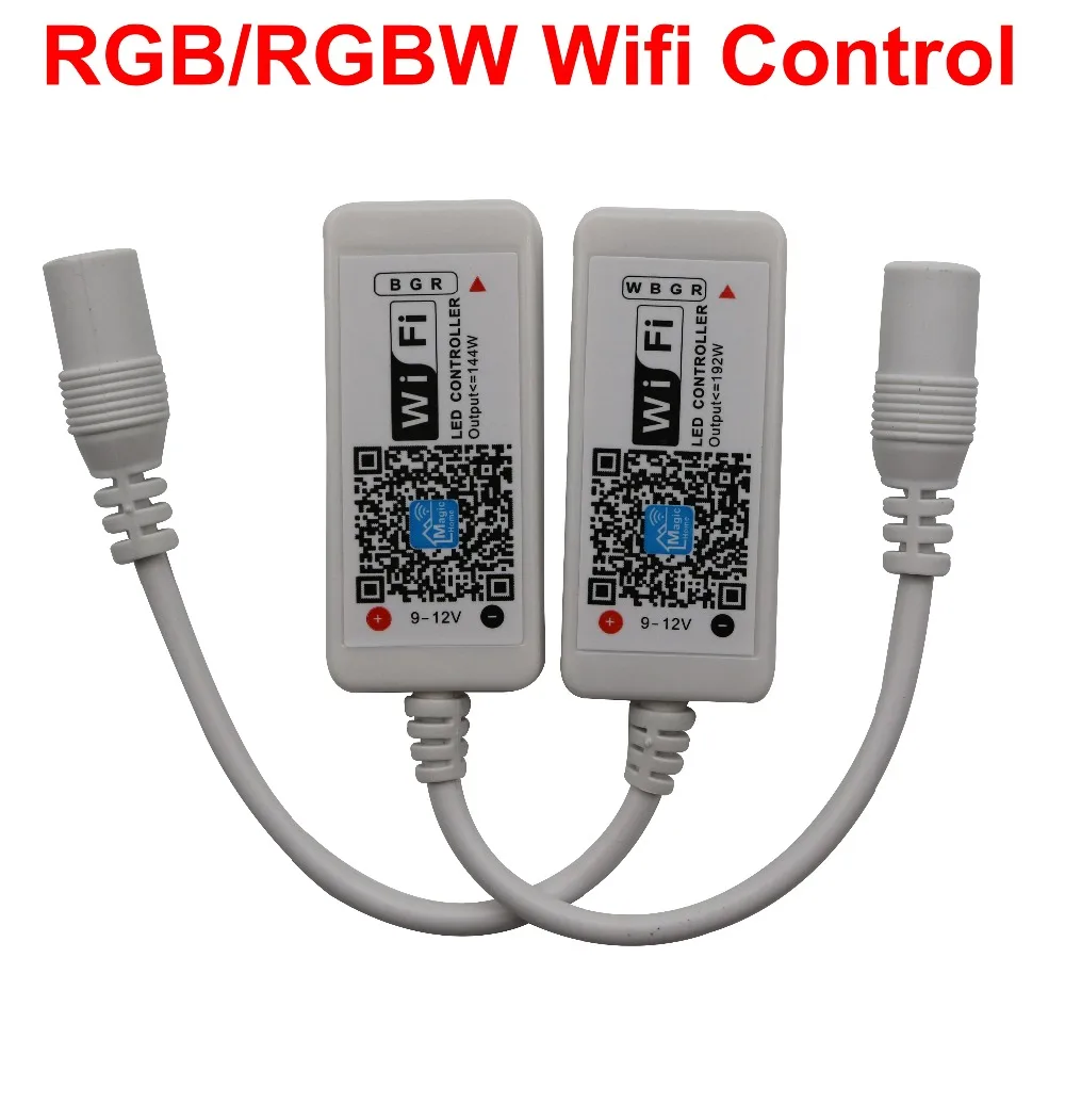 

Mini Wifi LED RGB Controller DC12V Wifi RGB / RGBW LED Control for RGB / RGBW LED Strip Lights