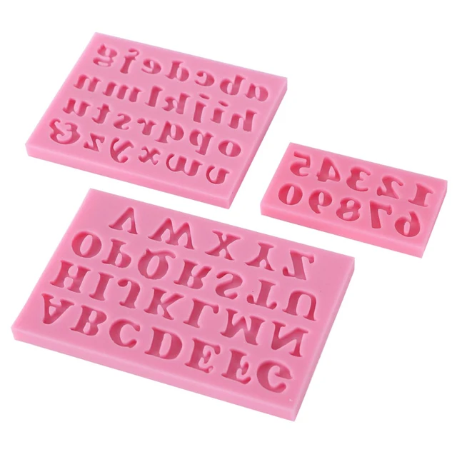 letter number silicone cake chocolate