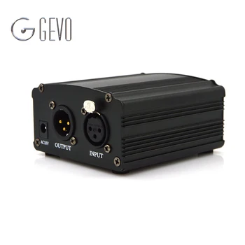 

48V DC Phantom Power Supply Genuine Professional For Studio Recording Condenser Microphone Computer US Plug Free Shipping