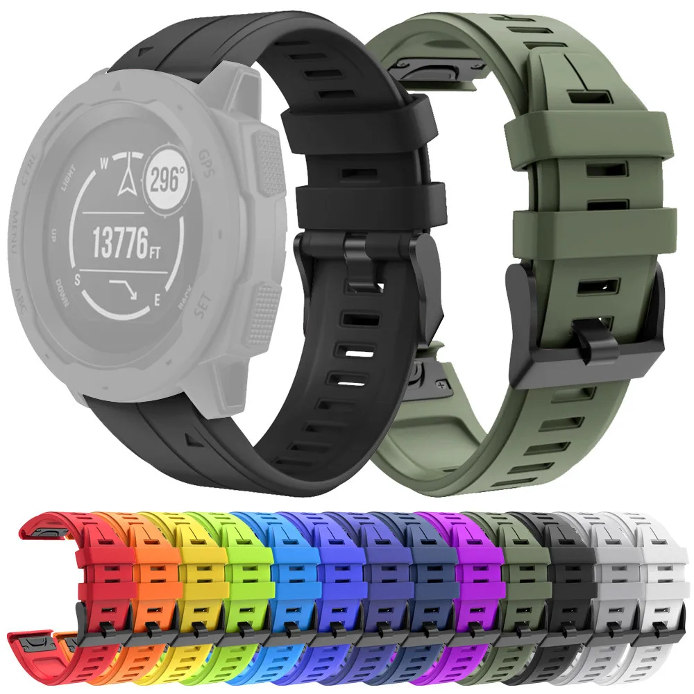 Быстросъемный силиконовый сменный ремешок для часов Garmin Instinct, браслет, Аксессуары для часов