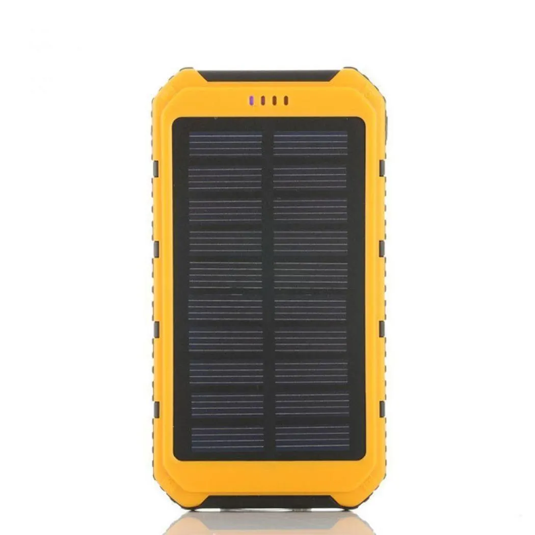 Универсальный внешний портативный двойной USB power Bank DC 5V1A Солнечный 20000 mAh