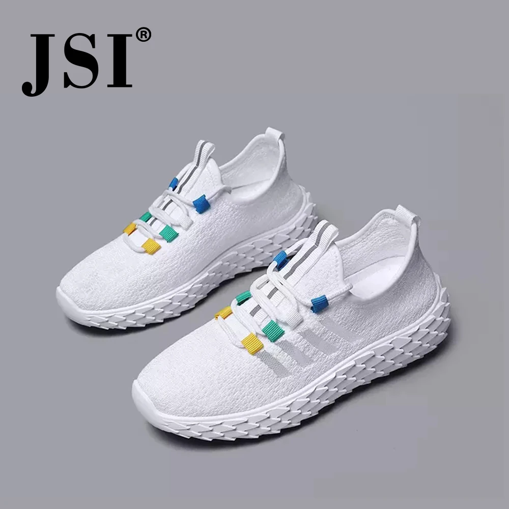 

JSI Casual Round Toe Mesh Ladies Sneakers Fashion Spring Autumn Lace-Up Sport Shoes Convenient Breathable Women Sneakers JO165