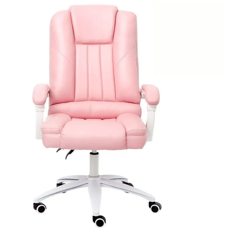 Pink Cowhide Новое домашнее игровое удобное вращающееся компьютерное кресло для работы в офисной мебели, Геймерское кресло - Цвет: Pink Cowhide