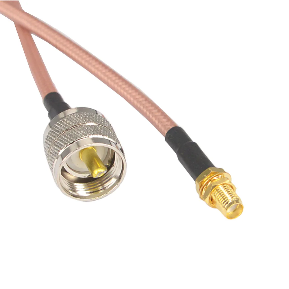 

UHF Male to SMA Female Jack Connector Extension Cable RG142 Pigtail Low Loss Cable