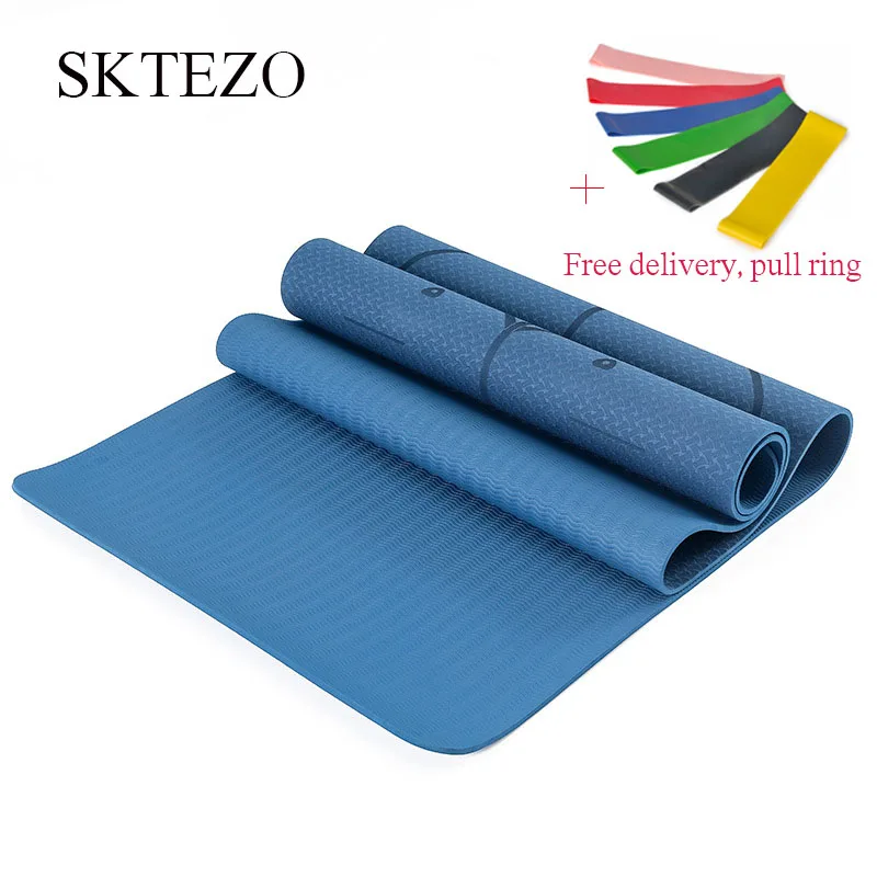 

6MM Big Yoga Mats Major TPE Non-slip Pilates Exercise Mat 183X80CM Gymnastics Dance Pad For Beginner Plus Size Fitness Tapete