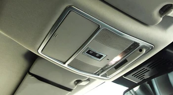 

For Jaguar XF X260 2016 2017 ABS Matte Interior Front+Rear Roof Dome Reading Light Lamp Cover Trim 1pcs Car Styling Accessories