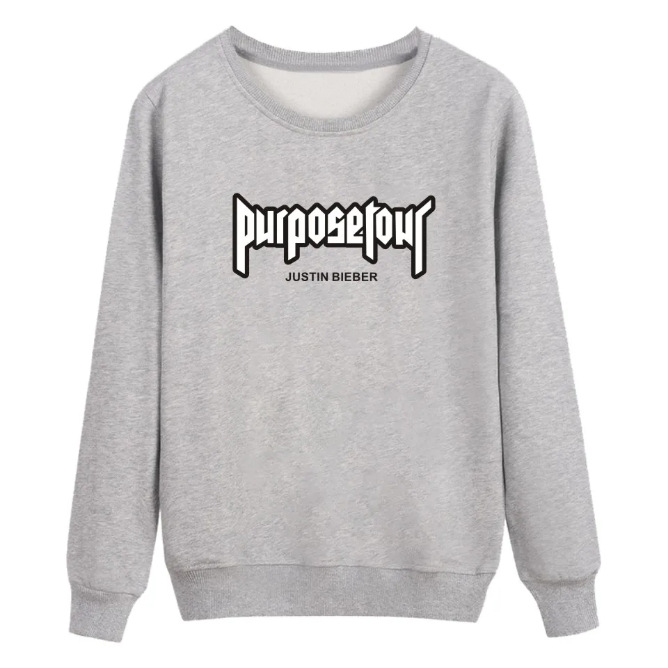Justin Bieber Purpose Capless Sweatshirt Men Hip Hop Fashion Streetwear Winter Hoodies Men Casual Skateboard Funny Black Clothes