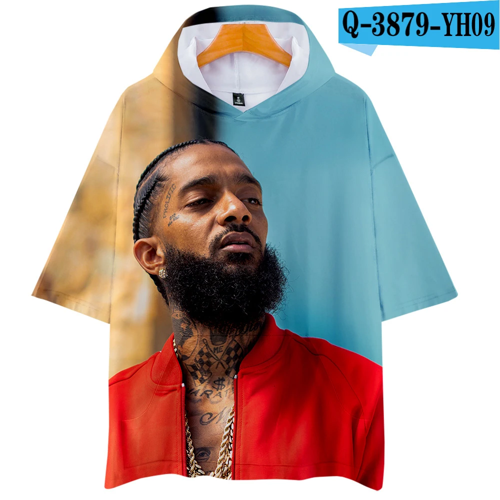 Nipsey hussle 3D толстовки Новая модная футболка с короткими рукавами лето/весна крутая и дышащая футболка с короткими рукавами - Цвет: J