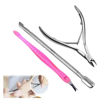 

Belen Nail Art Tools Nail Cuticle Nipper Spoon Pusher Remover Cutter Clipper Trimmer 3PCS/Set Nail Art Manicure Nail Polish Tool