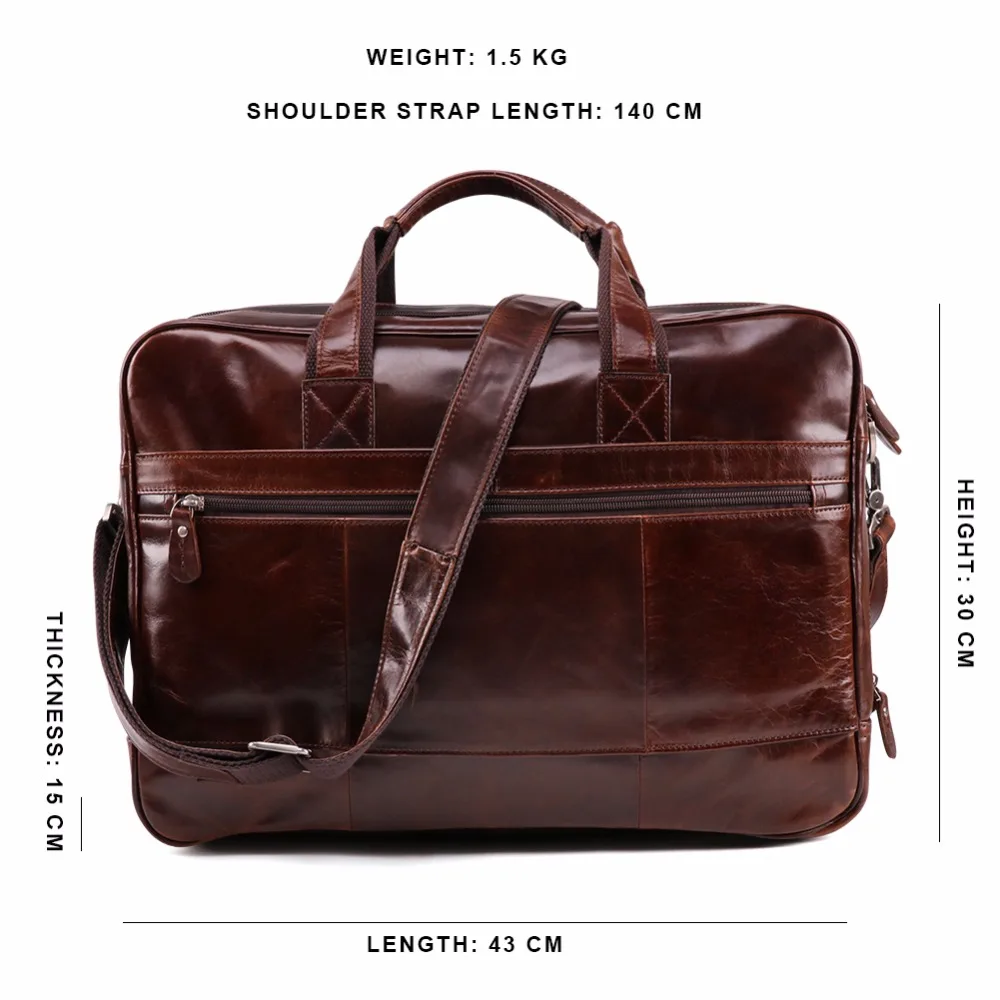 Taschen Männer Schulter Business Aus Laptop Aktentasche Computer Brown Crossbody Handtaschen Leder Vintage Totes Männlichen Reise Echtem wxpRwBqrv