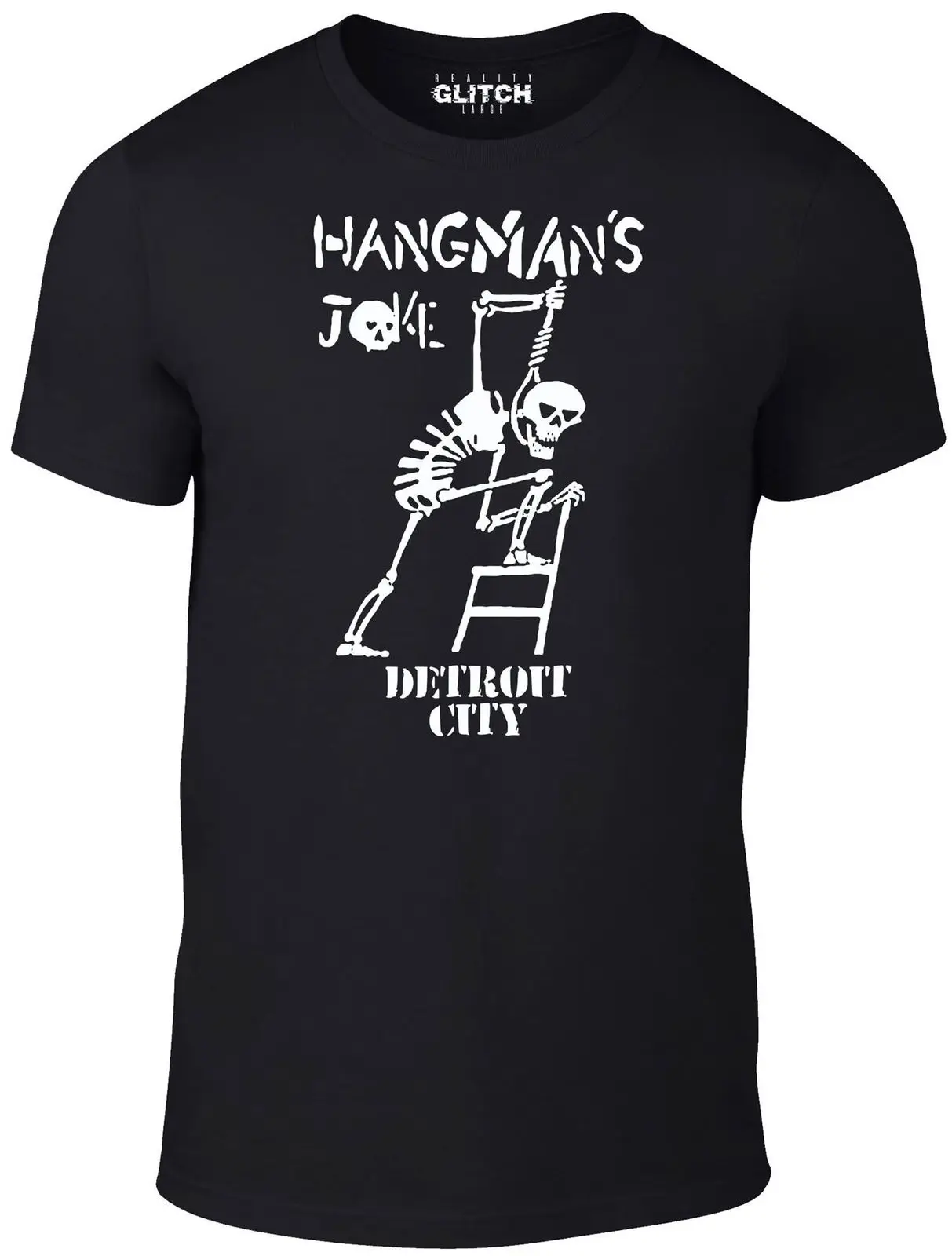 Reality Glitch Men's Hangman's Joke T-Shirt Cheap wholesale tees 100% Cotton For Man T shirt printing summer o neck tee | Мужская
