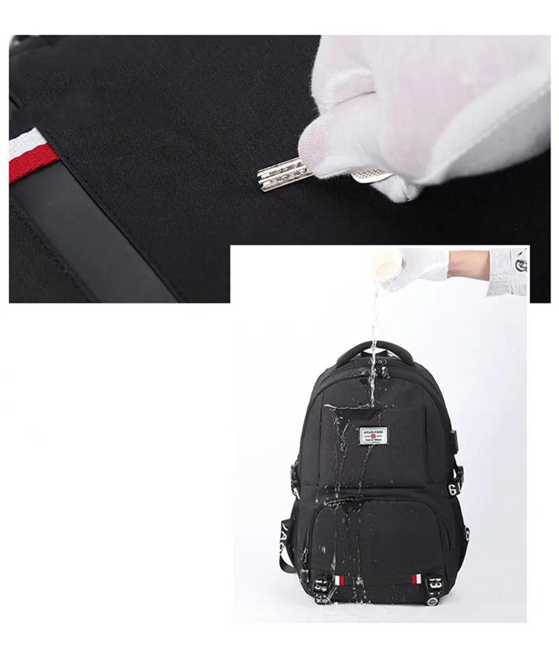 Зарядка через usb ноутбук рюкзак Для женщин школьные женские школьные сумки, школьные рюкзаки для девочек-подростков человек Студент Книга Сумка Обувь Сумки-портфели для путешествий
