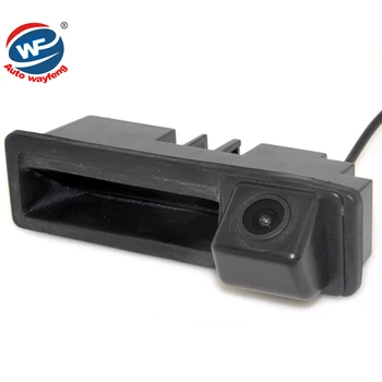 

for CCD HD audi trunk handle switch camera wire wireless for Audi A6L/Q7/A4/A3 A8L Car Rear view camera Car Monitor night vision
