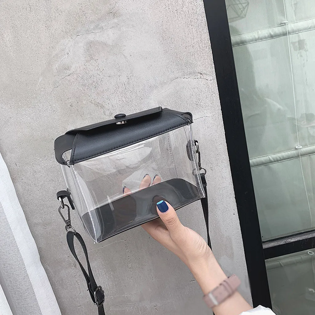 

OCARDIAN Handbag Fashion Women Summer Bag Transparent Jelly Chain Shoulder Wild Personality Designer Messenger Bag dropship a10