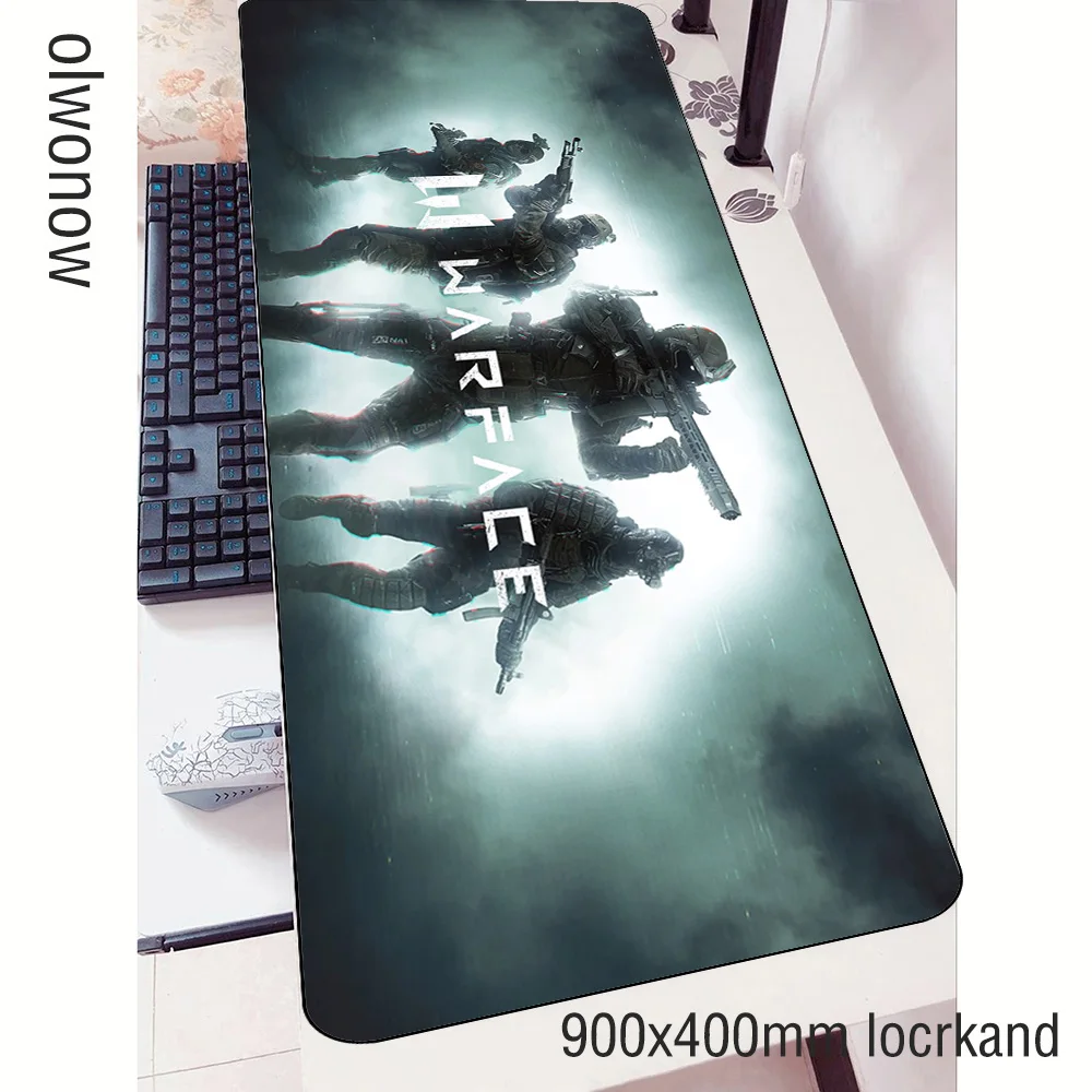 warface mouse pad gamer Mass pattern 90x40cm notbook mouse mat gaming mousepad hot sales pad mouse