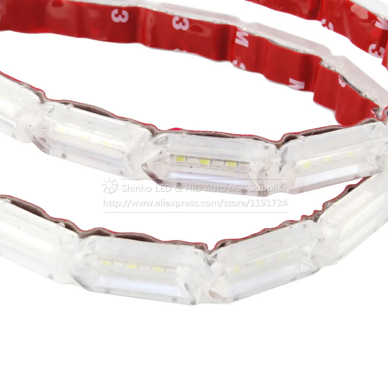 2 pièces bande de LED Flexible DRL feux diurnes étanche à l'écoulement séquentiel phare Switchback coureurs clignotants d'angle DRL