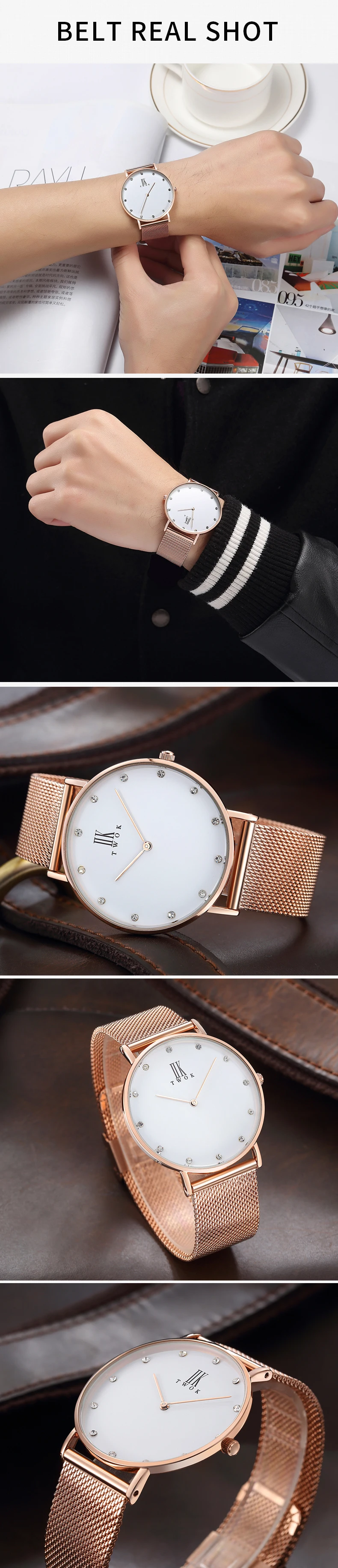 Простые ультратонкие часы для пары элегантные кварцевые наручные часы со стразами водонепроницаемые Модные Часы Бесплатная доставка