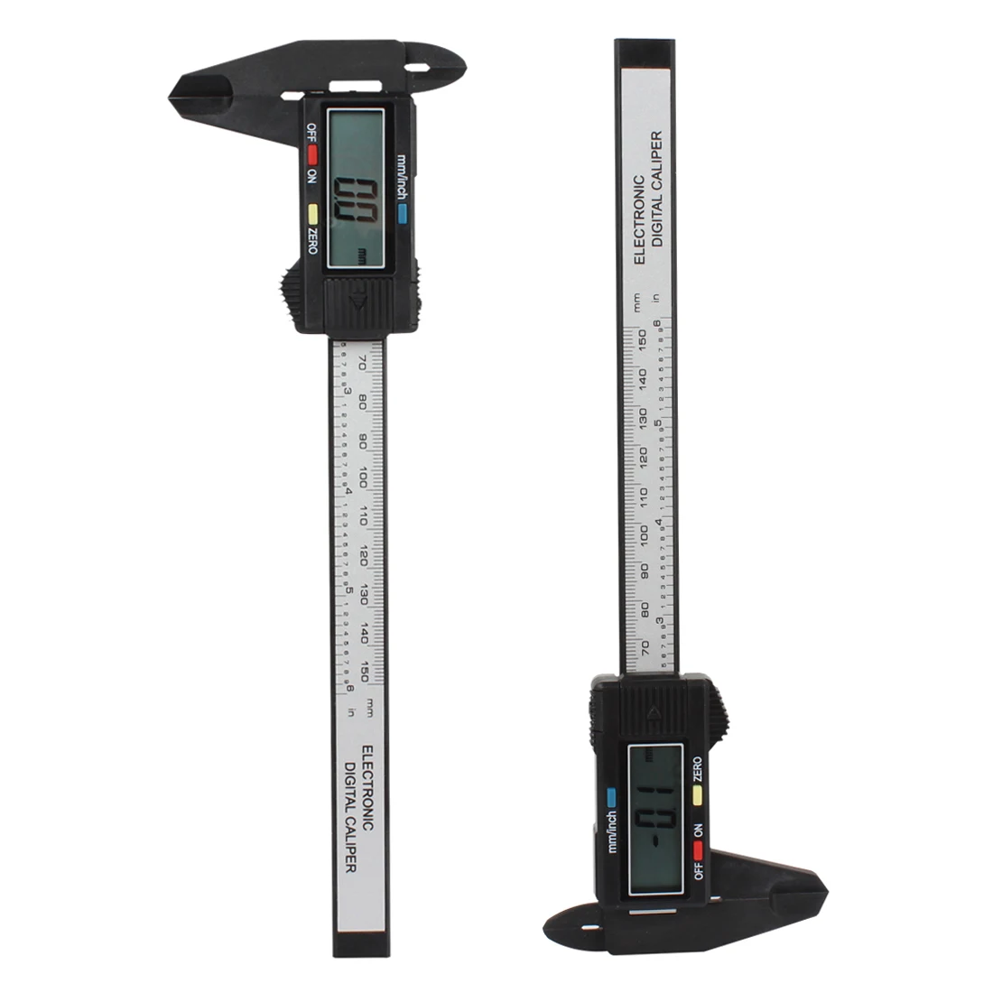 

Digital Caliper Light Weight 0 ~ 150mm Range LCD Display Plastic Carbon Fiber Composites Measuring Tool