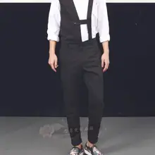 S-4XL нарасхват Лето Для мужчин новая мода личности цельный Штаны тонкий ноги брюки