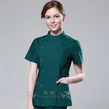 Бренд LEHNO больница медицинская одежда скраб одежда мода стоматологические скрабы салон красоты униформа медсестры спа топ+ брюки 2 шт. костюм - Цвет: Women Green