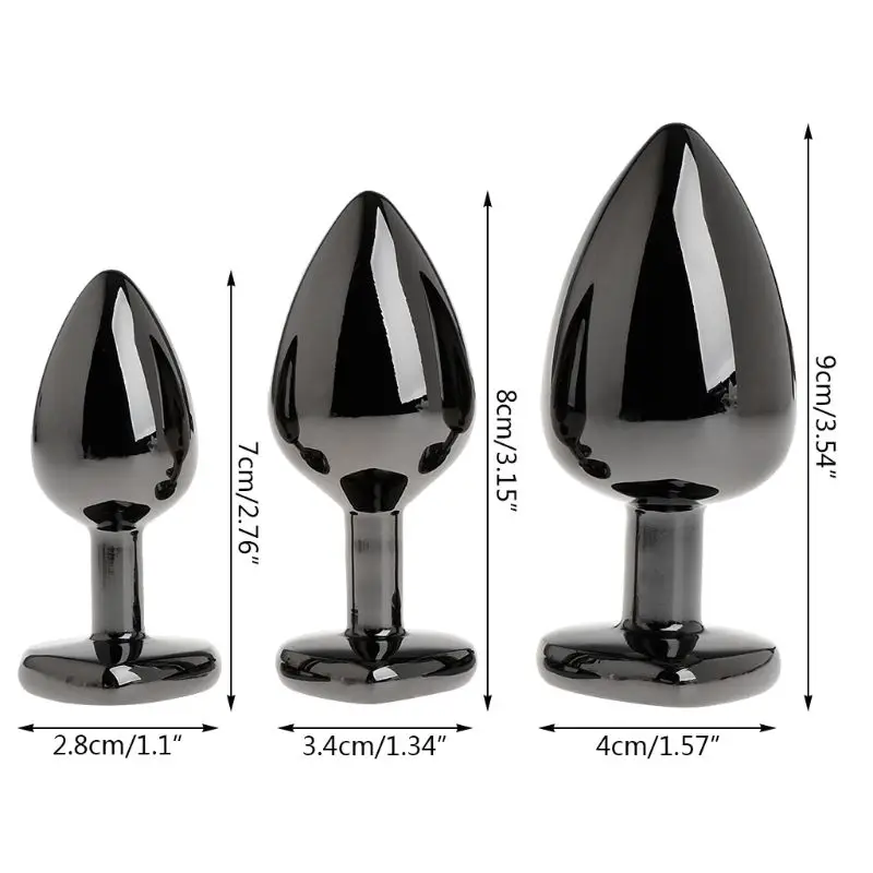 Funny Plug Anal Butt Aluminum Alloy Plated Rhinestone Suction Cup Stopper Game |