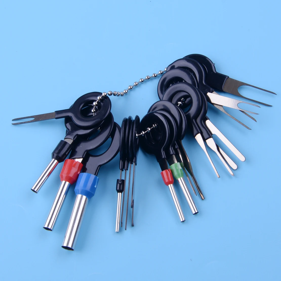

DWCX 18pcs Car Wire Terminal Removal Tool Electrical Wiring Crimp Connector Release Pin Puller Extractor Kit