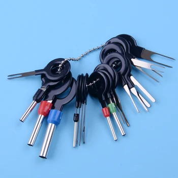 

DWCX 18pcs Car Wire Terminal Removal Tool Electrical Wiring Crimp Connector Release Pin Puller Extractor Kit