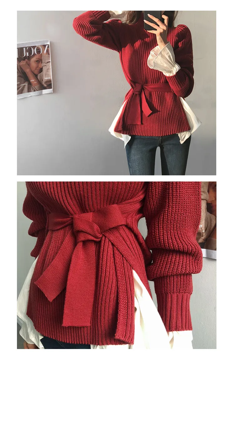 2019 осенне-зимний кашемировый свитер с высоким воротником тонкий свитер женская рубашка с длинным рукавом сплошной цвет свитер рубашка