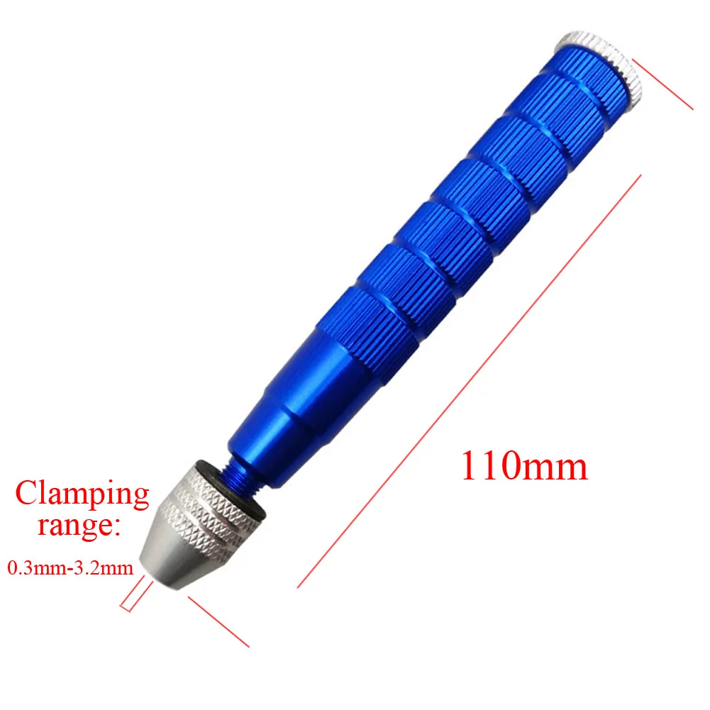 

Portable Mini Hand Drill Aluminum Semi-Automatic Mini Manual Hand Drill Chuck Twsit Micro Drill Bit