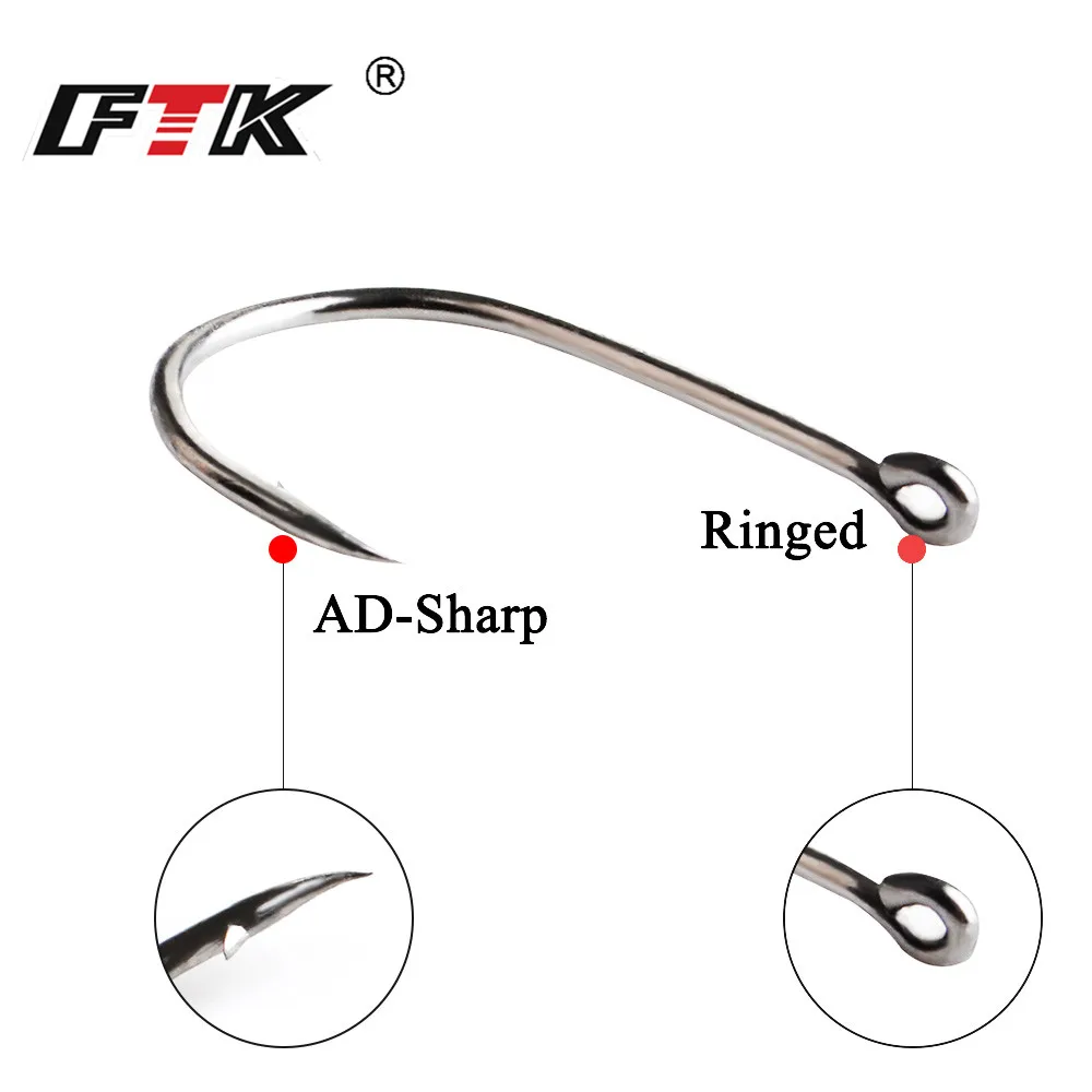 FTK CHINU Fishhooks Fishhook Baitholder Size1#-10#100pcs / lot Hooks from Norwegian carp fishing FTK CHINU Fishhooks Fishhook Baitholder Size1#-10#100pcs / lot Hooks from Norwegian carp fishing