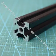 340 мм черный Al профили для 3D-принтера HyperCube, 4 шт./лот