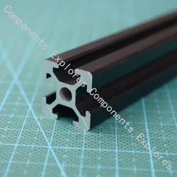 340mm 2020 Black Al profiles for HyperCube 3D printer,4pcs/lot.